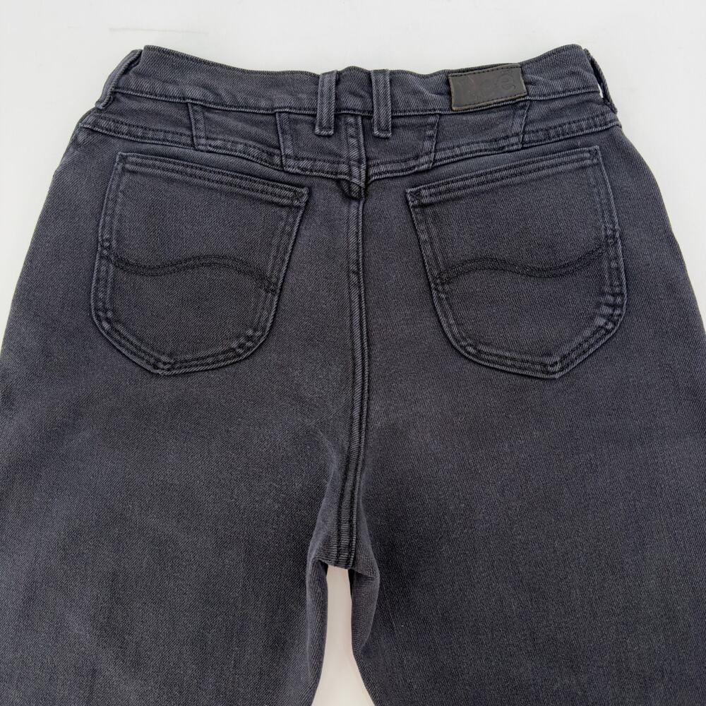 Vintage Lee High-Rise Taper Leg Mom Jeans Womens size 30 x 34 Washed Black - Picture 8 of 13